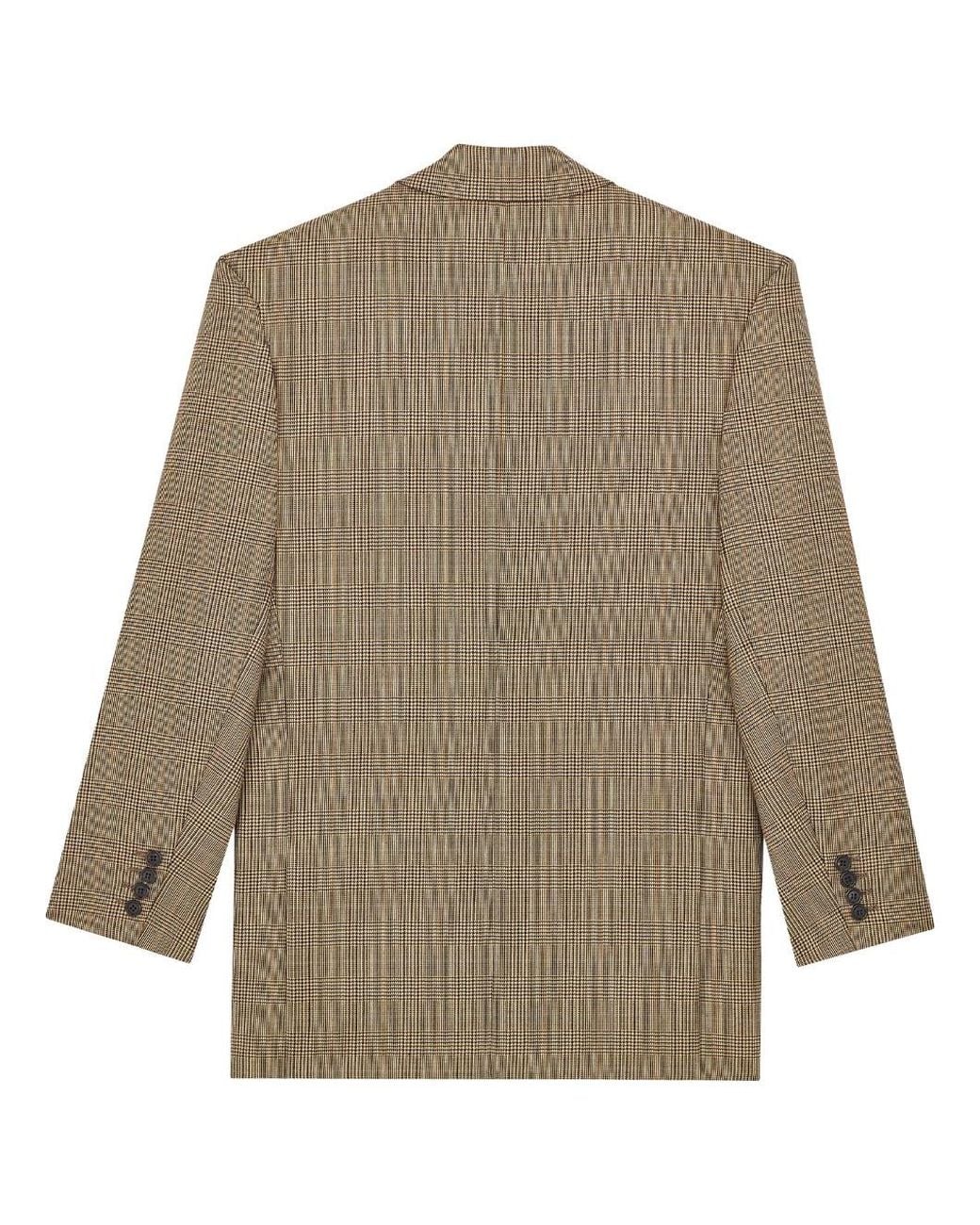 Saint Laurent Brown Double-Breasted Jacket