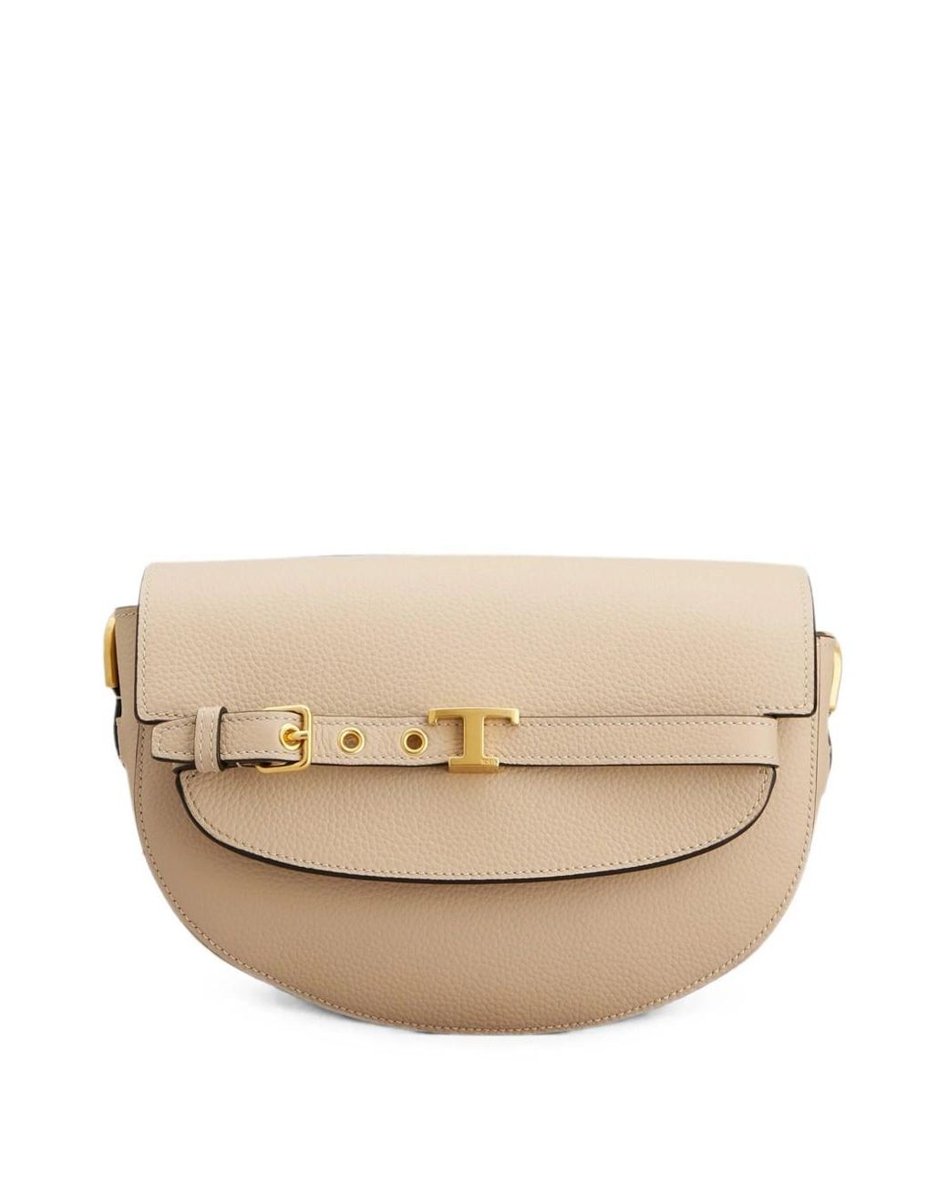 Tod's Natural T Signature Mini Leather Shoulder Bag