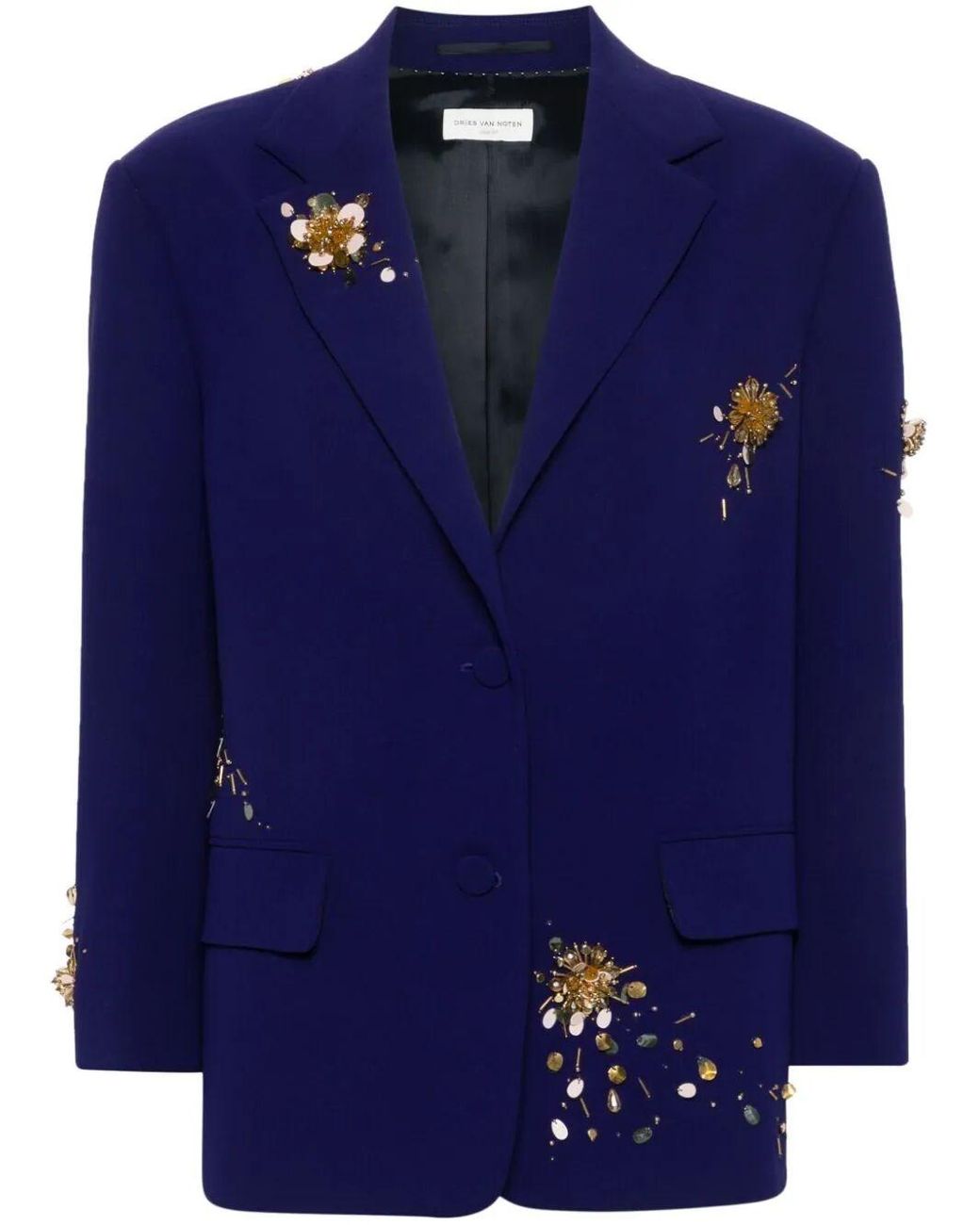 ジャケット Dries Van Noten 'Birdy' blazer Dries Van Noten Birdy Jacket in Blue | Lyst UK