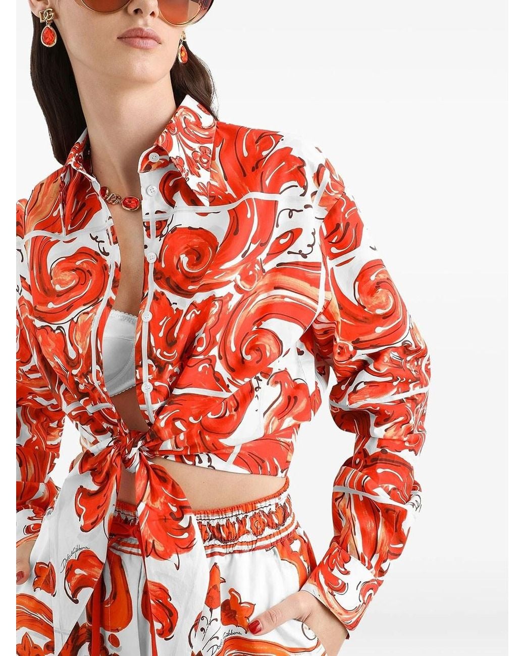 Dolce & Gabbana Red Dolce & Gabbana Camicia
