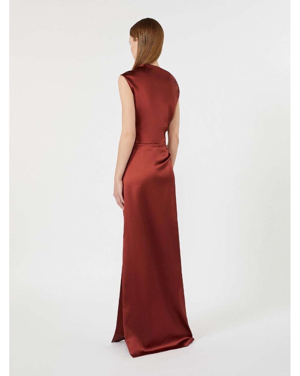 Max Mara Red Abito Lungo