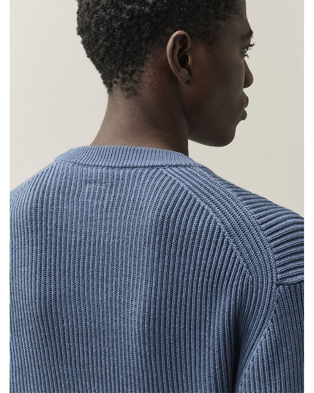 C P Company Blue Lens Crewneck Sweater for men