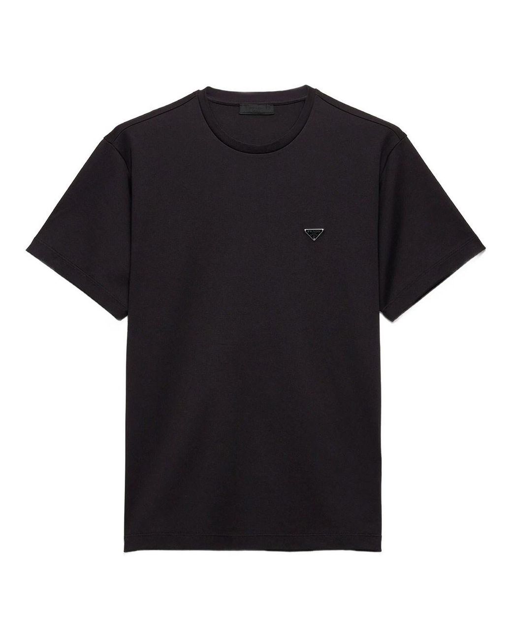 Prada Black Cotton T-Shirt for men