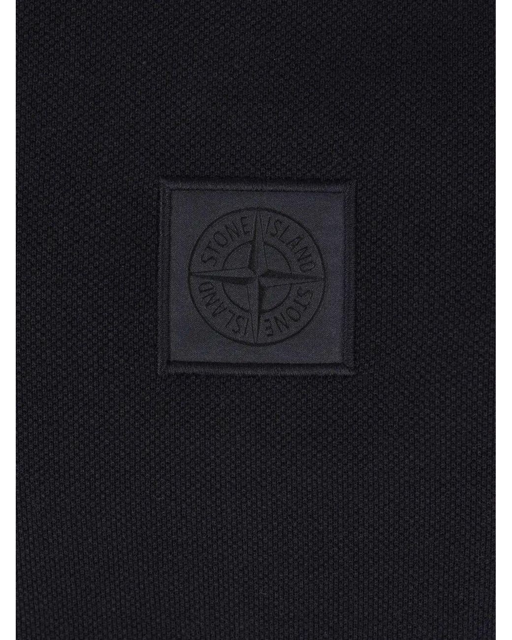 Stone Island Blue Cotton Polo for men