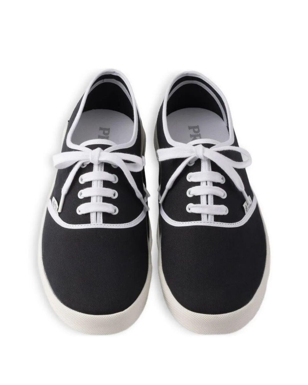 Prada White Cotton Sneakers for men