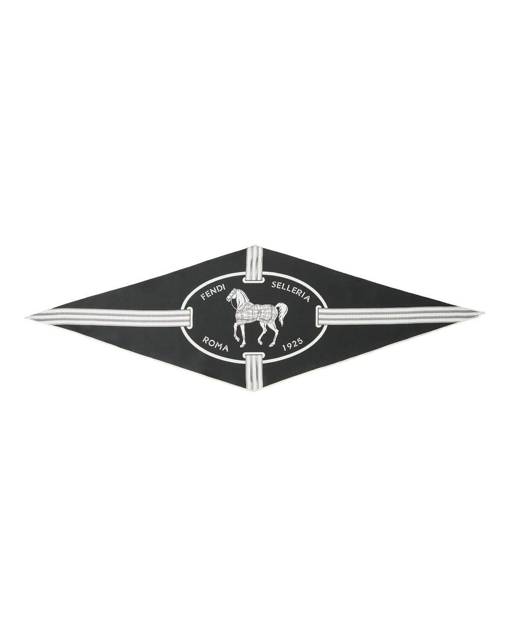 Fendi Black Foulard "Selleria"