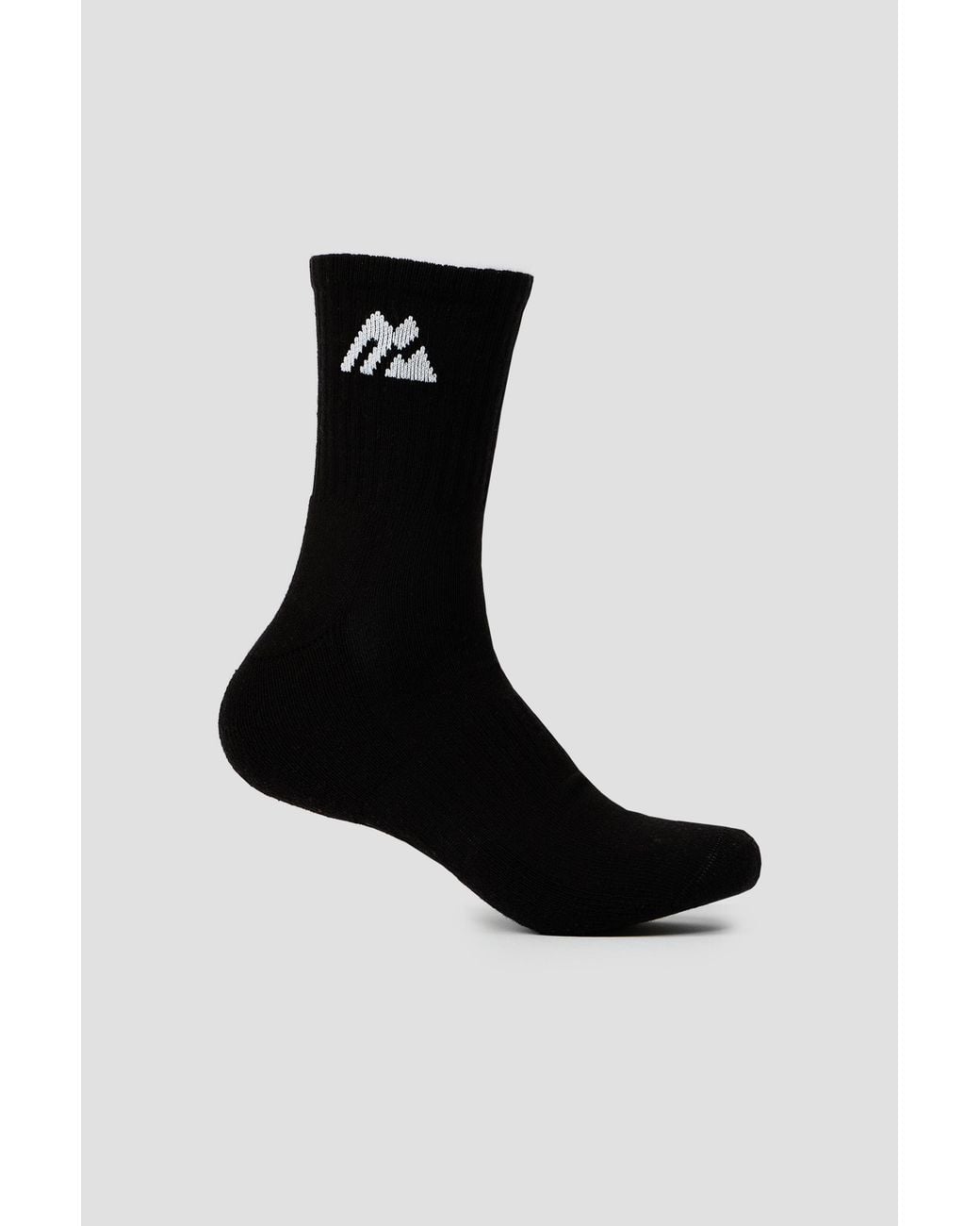 MONTIREX Black Crew Sock 3 Pack for men