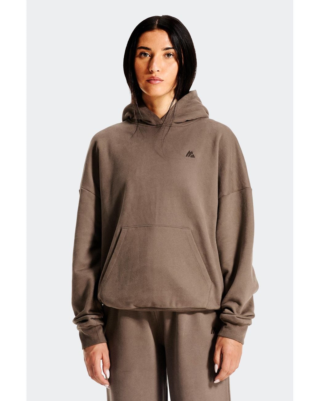 MONTIREX Brown Form Fleece Hood