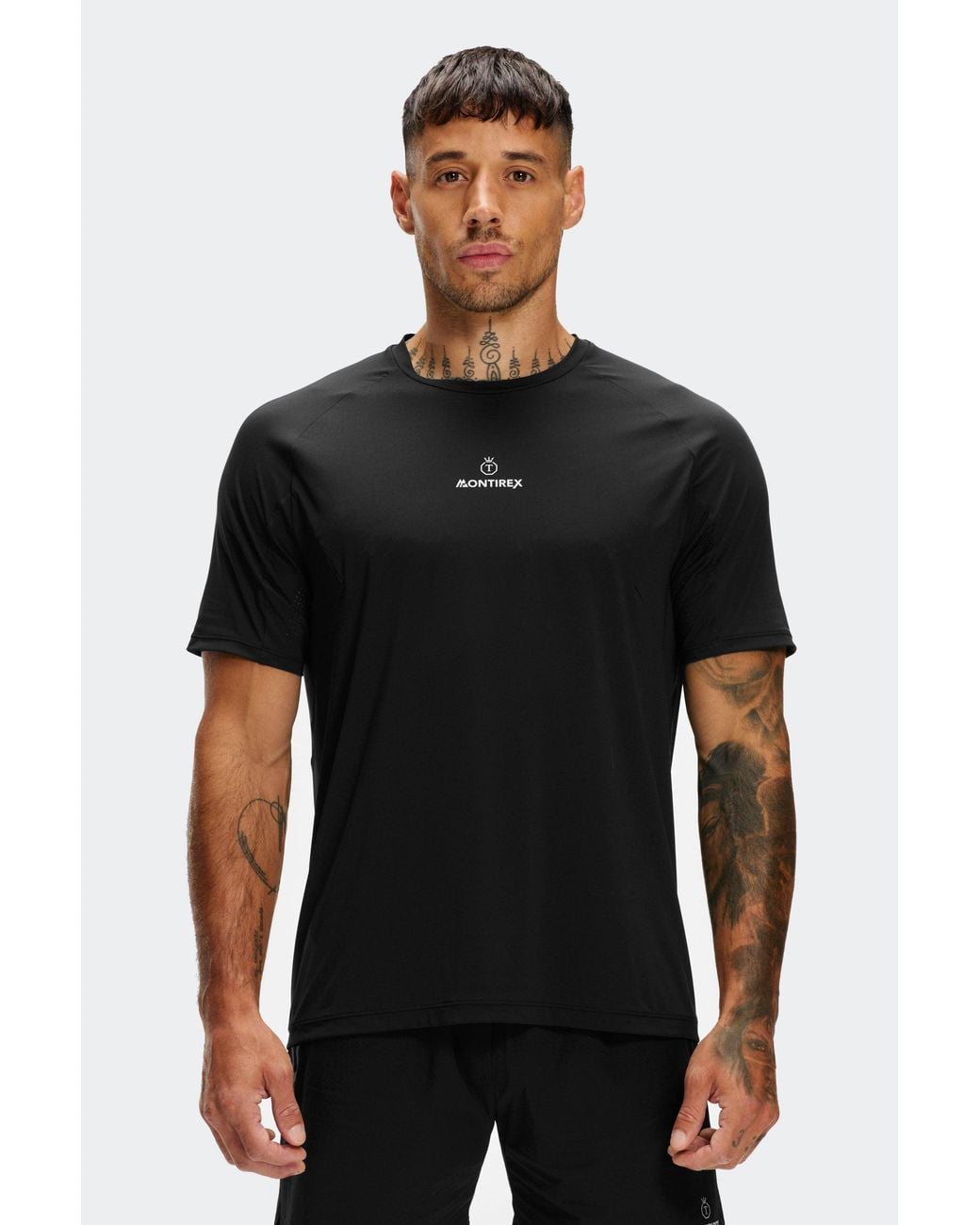 MONTIREX Black Topuria Training T-Shirt for men