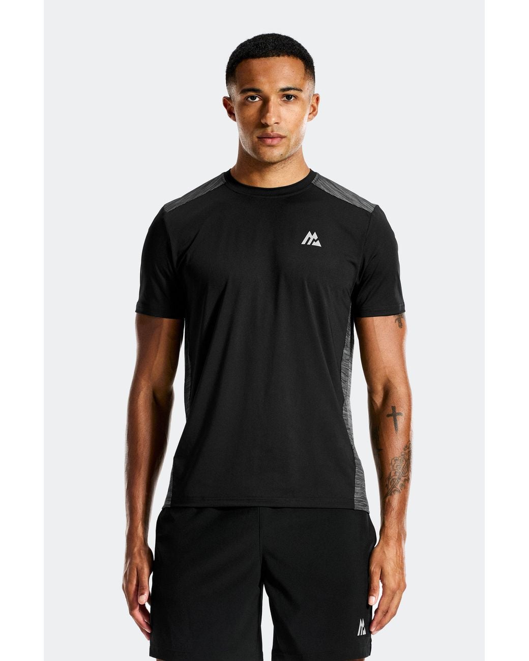 MONTIREX Black Trail Panel T-Shirt for men