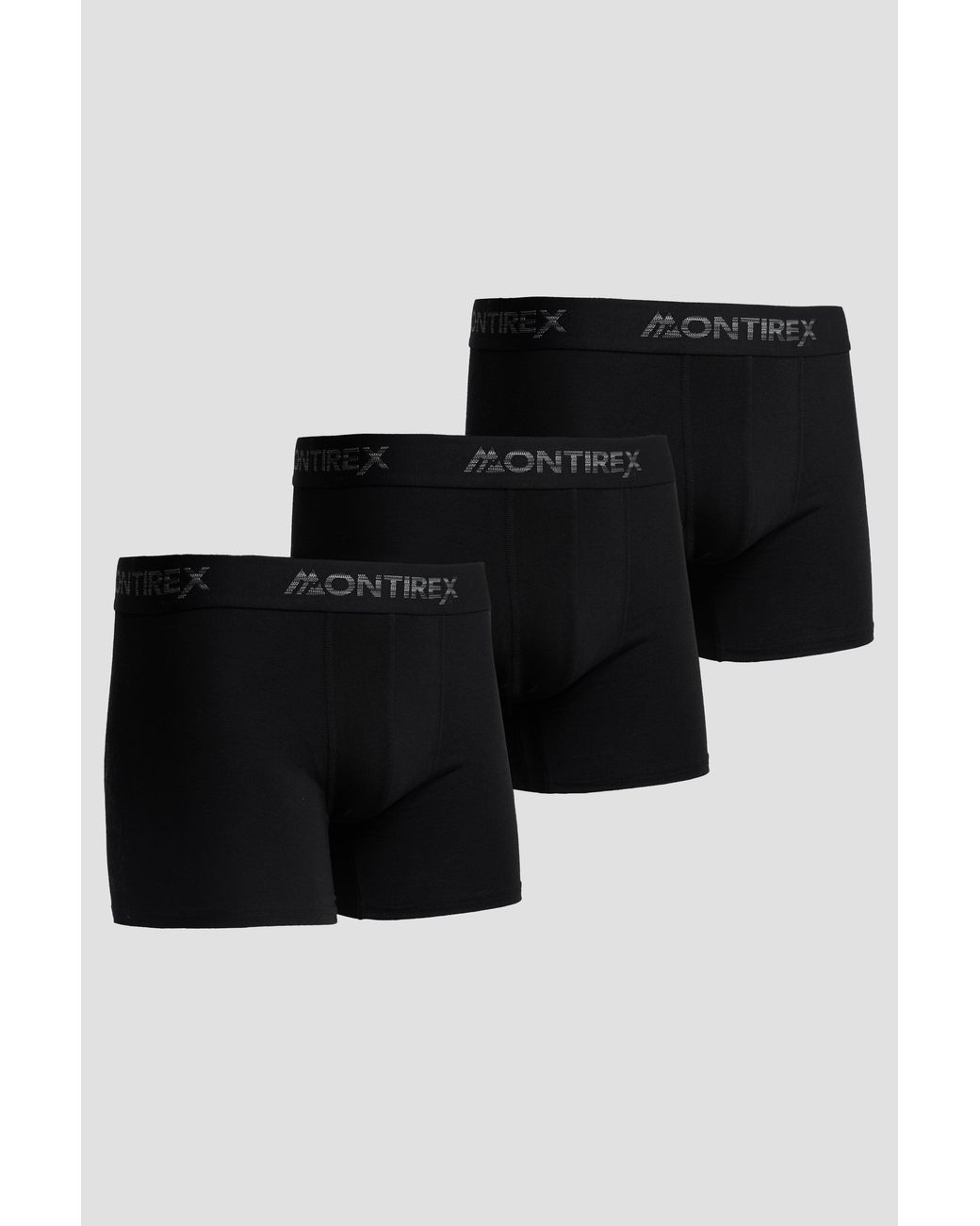MONTIREX Black 3 Pack Trail Boxer for men