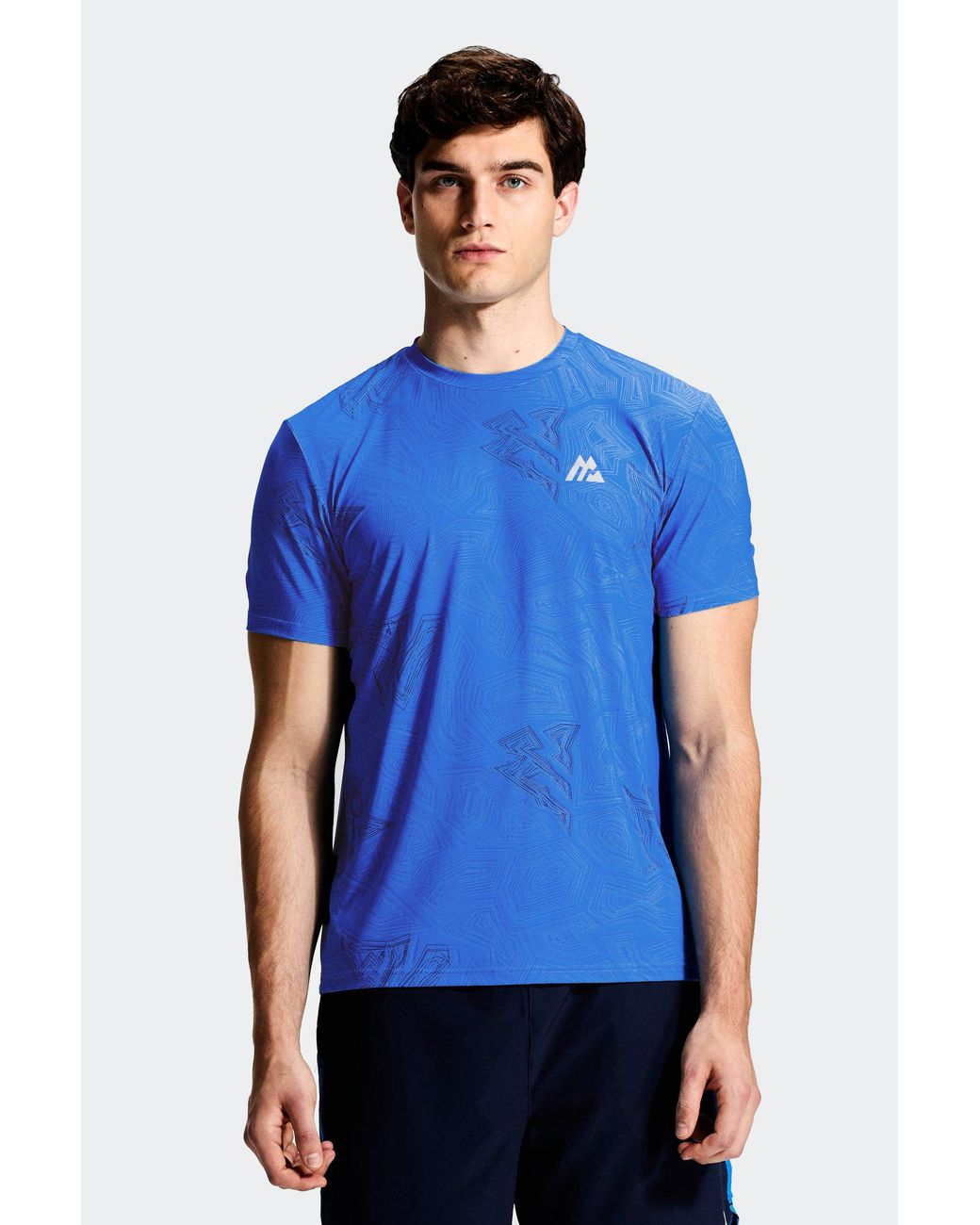 MONTIREX Blue Geo M Print T-Shirt for men