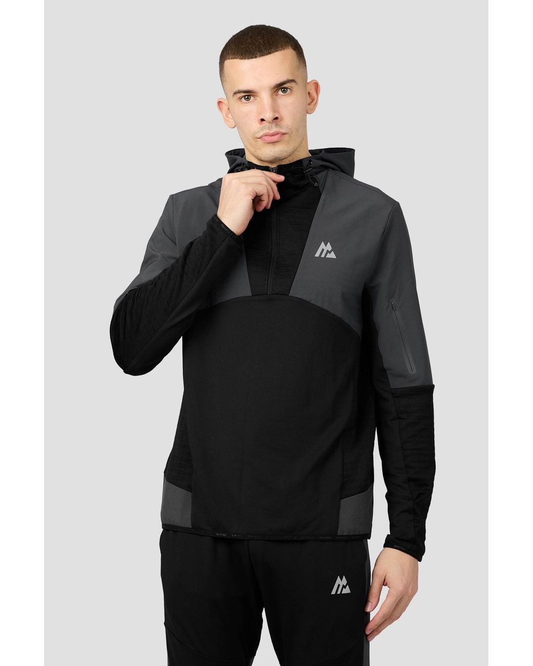 MONTIREX Black Zone Hood 1/4 Zip for men