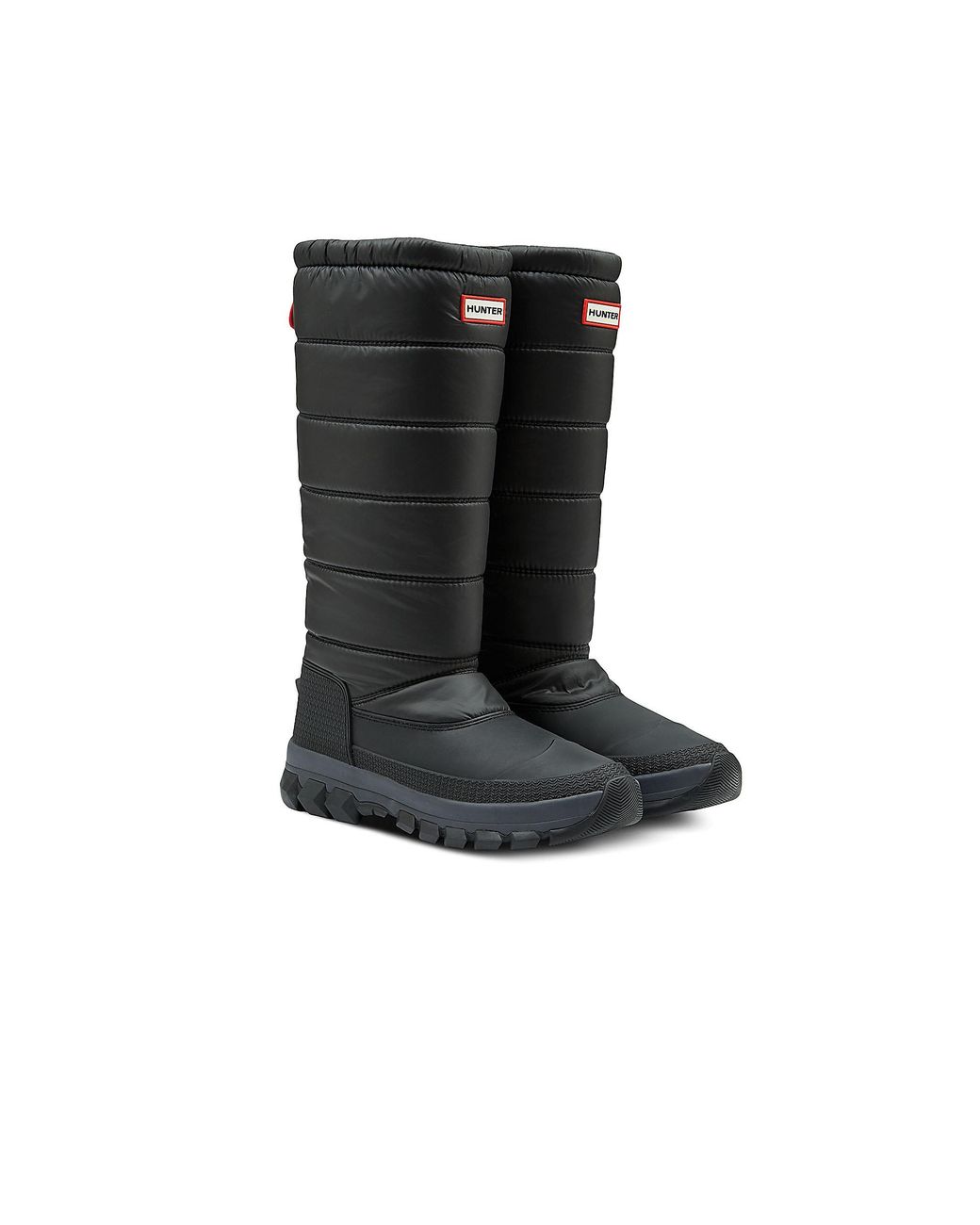 hunter black insulated snow boot