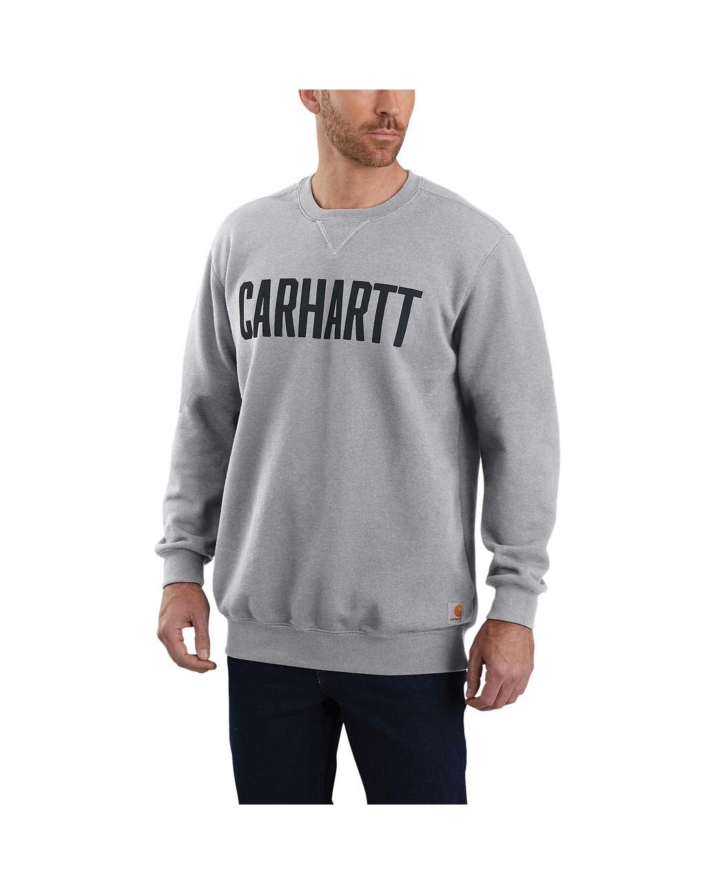 grey carhartt crewneck