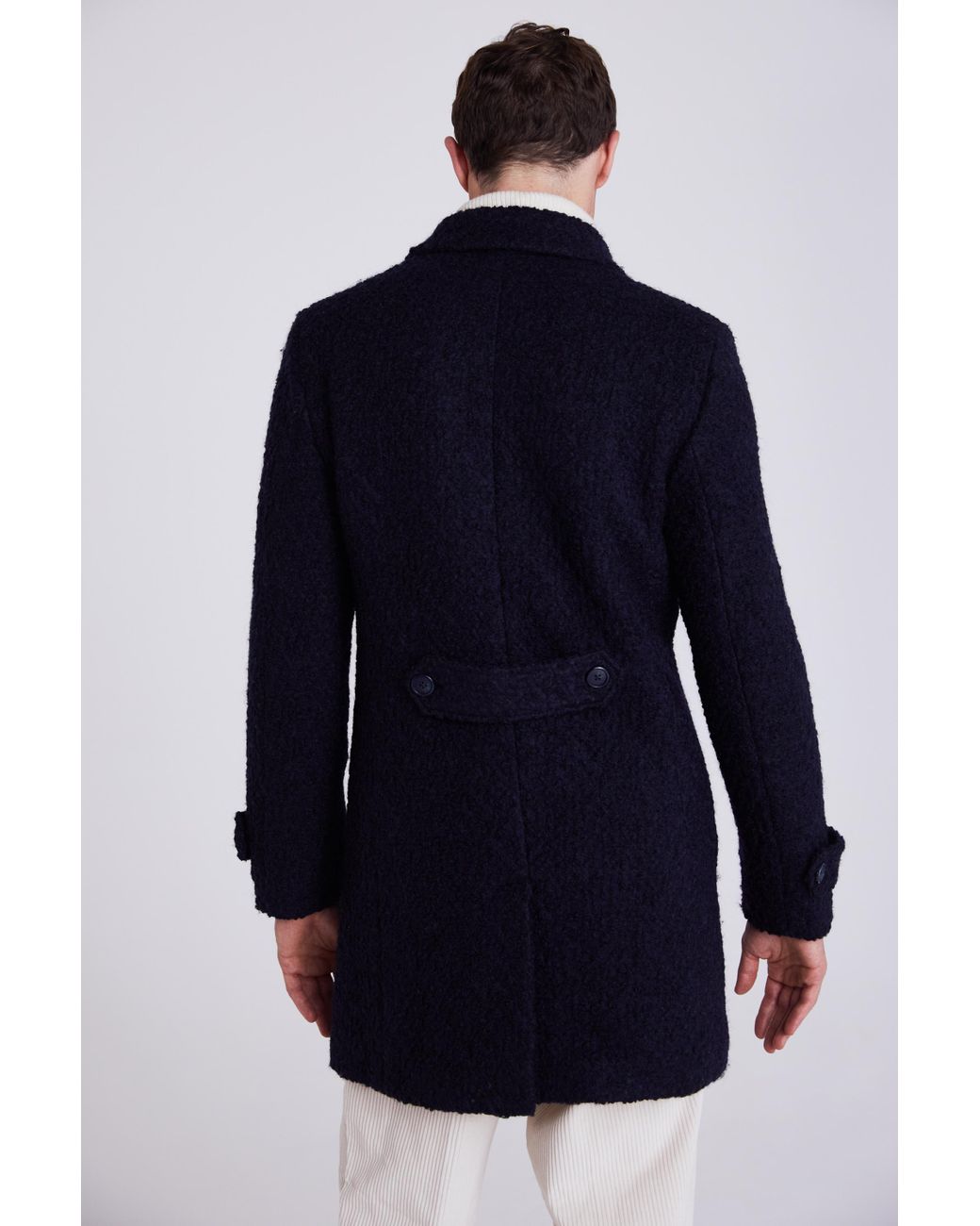 Moss bros mens overcoats hot sale