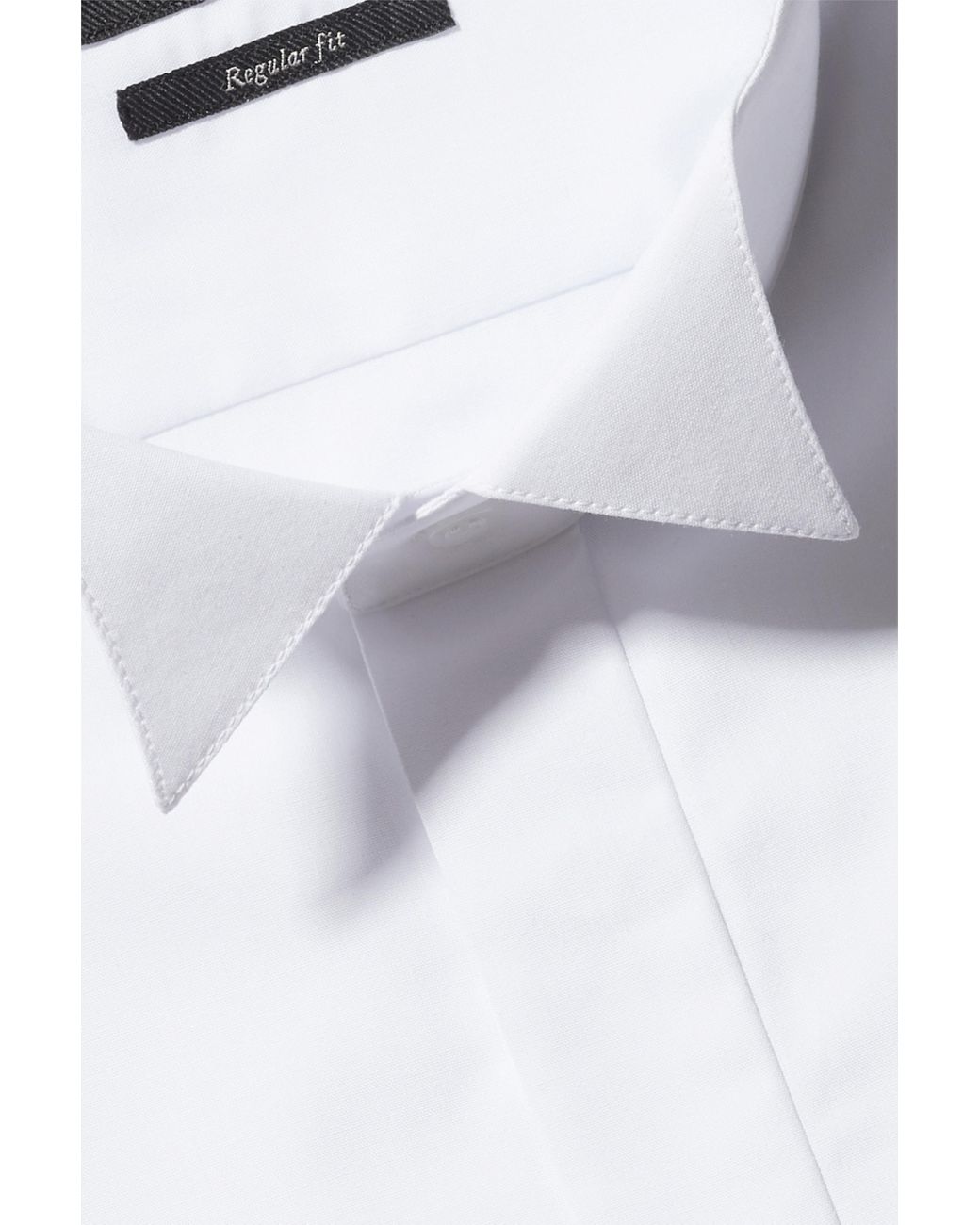 white double cuff shirt regular fit