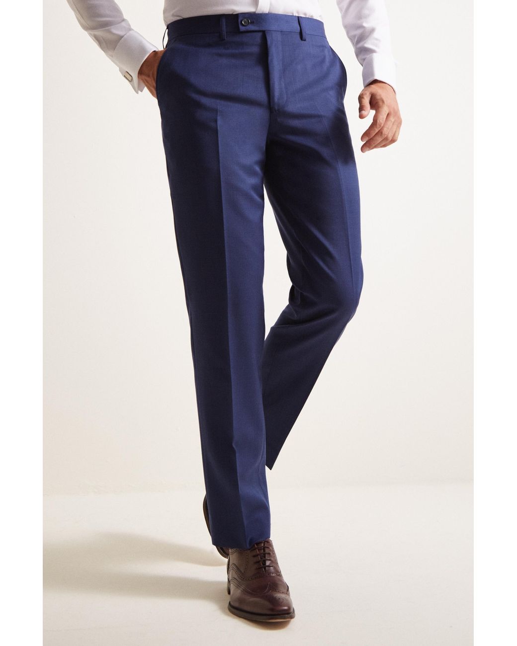 Ted Baker Wool Tailored Fit Bright Blue 