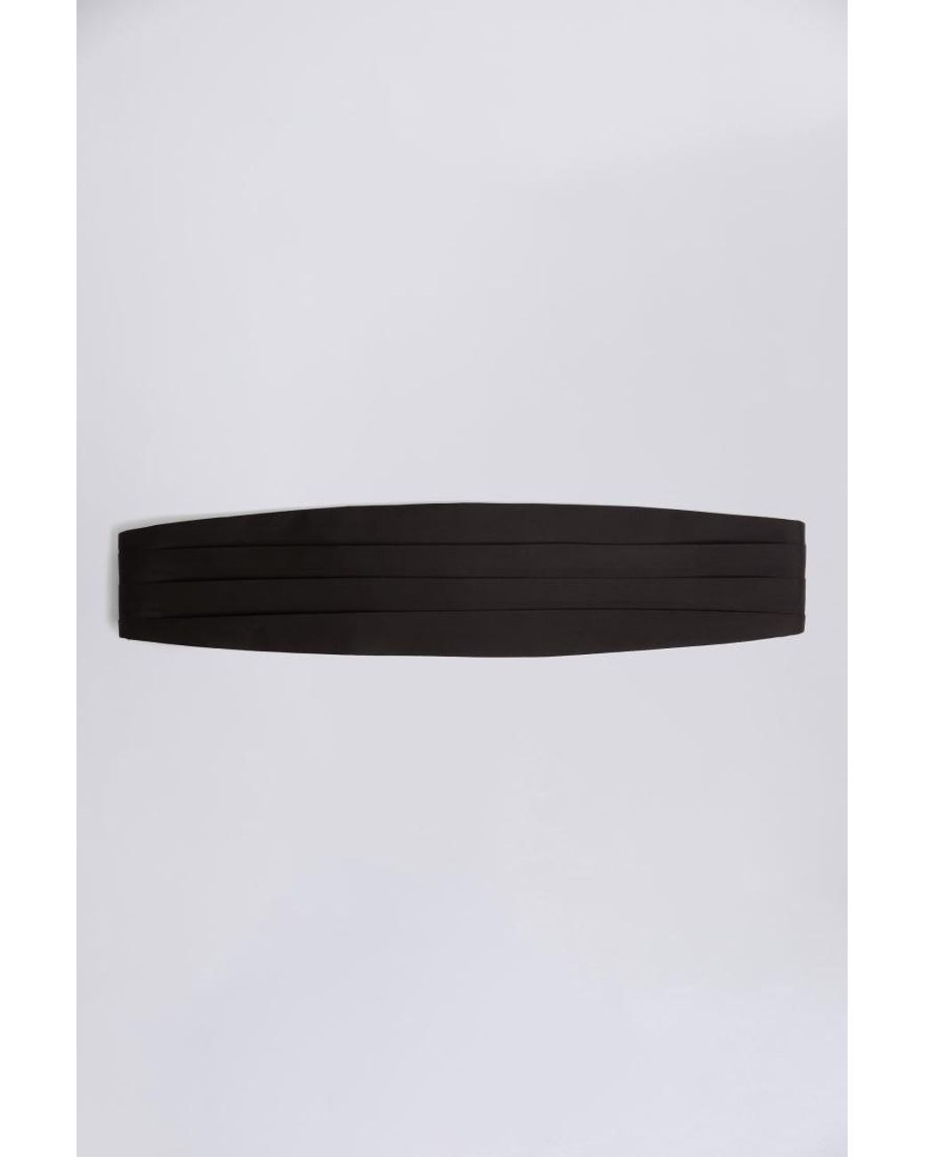 Moss Bros Black Silk Cummerbund for men