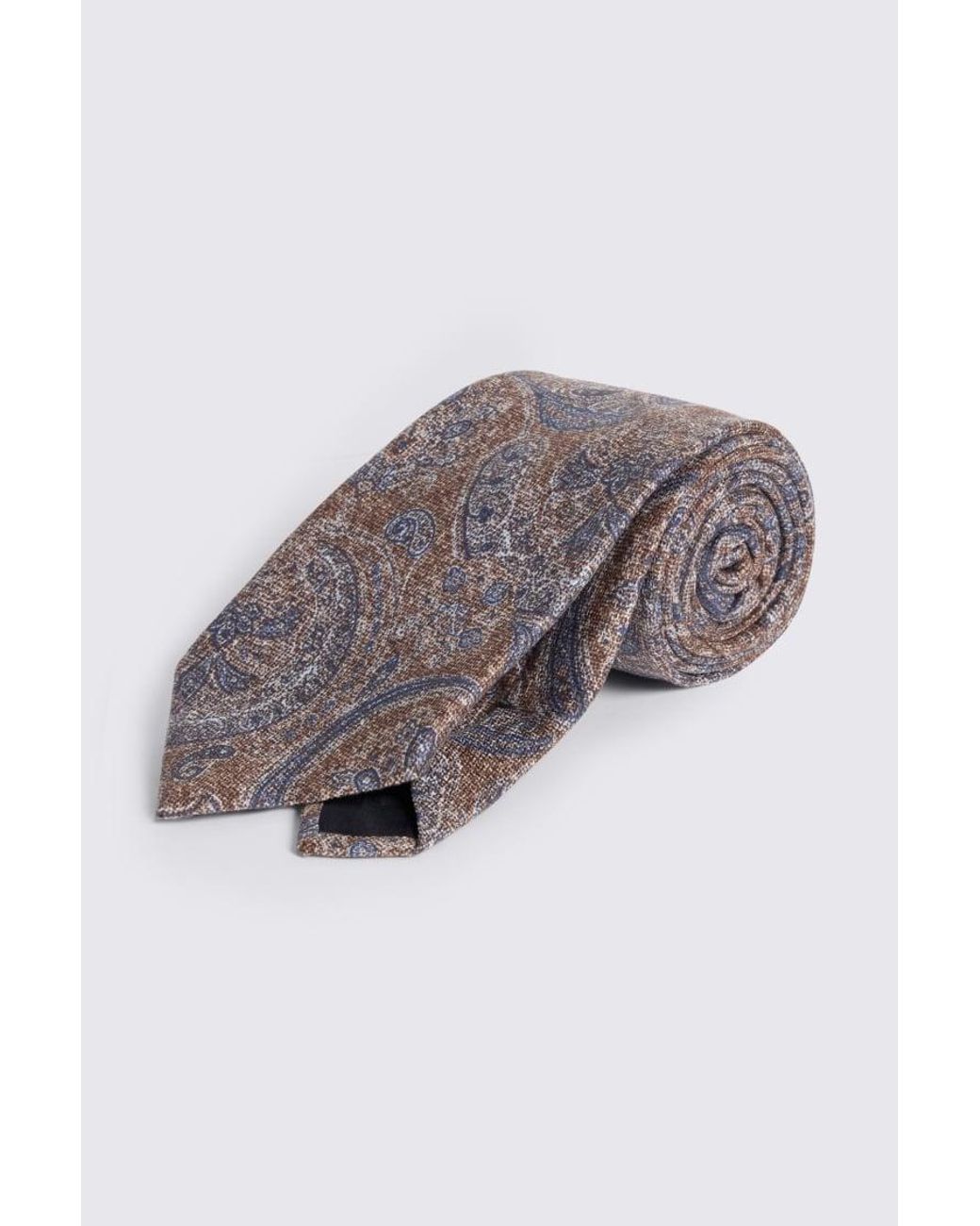 Tessitura bottinelli Gray Italian & Silk Paisley Tie for men