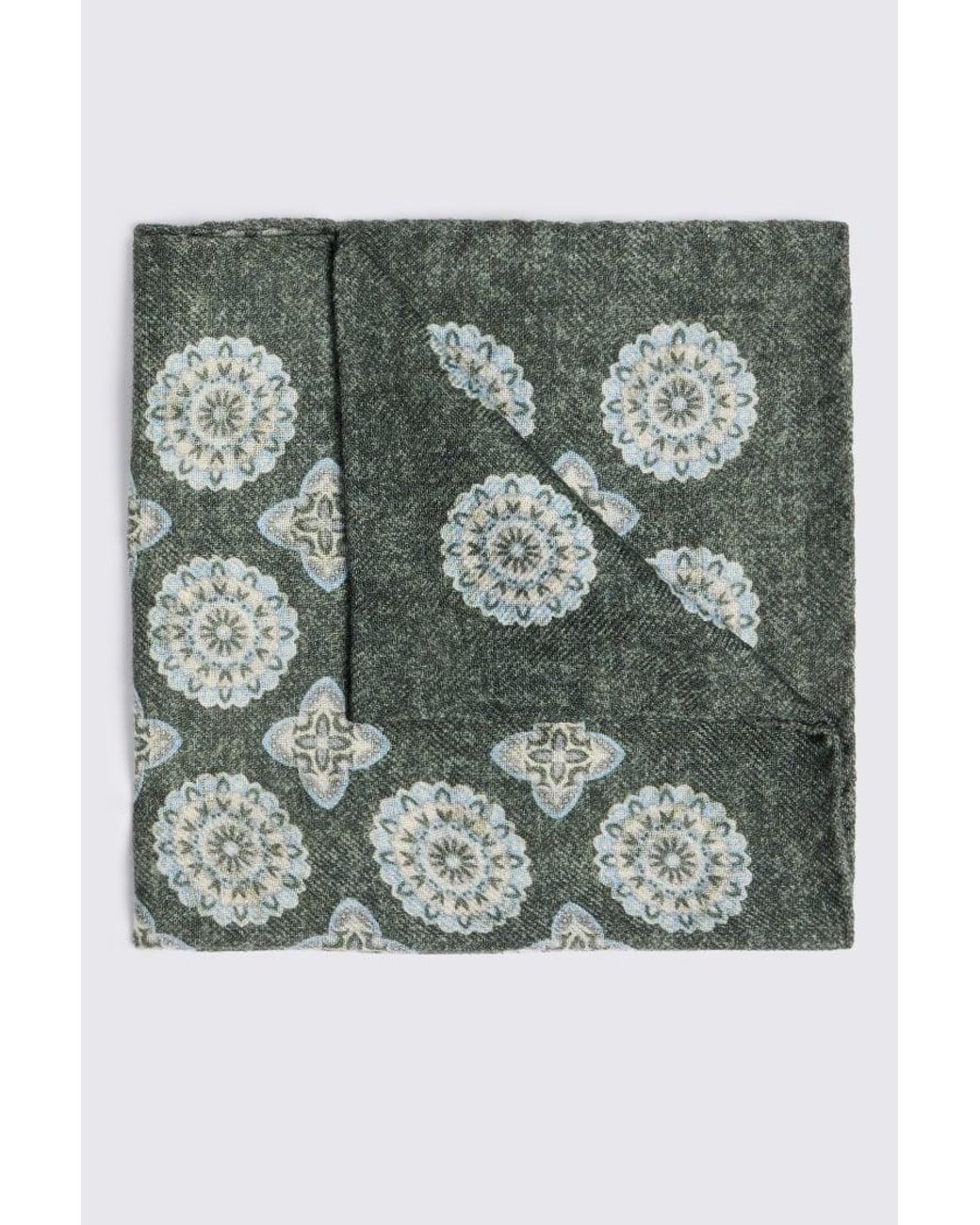 Tessitura bottinelli Gray Italian & Double Faced Wool Pocket Square for men