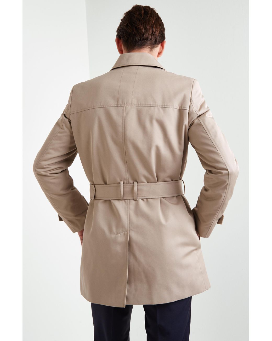 HUGO Maluks Double Breasted Trench Coat 