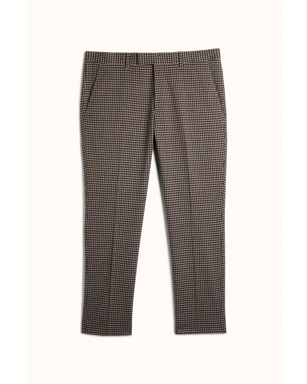 Moss London Tweed Slim Fit Brown Blue 