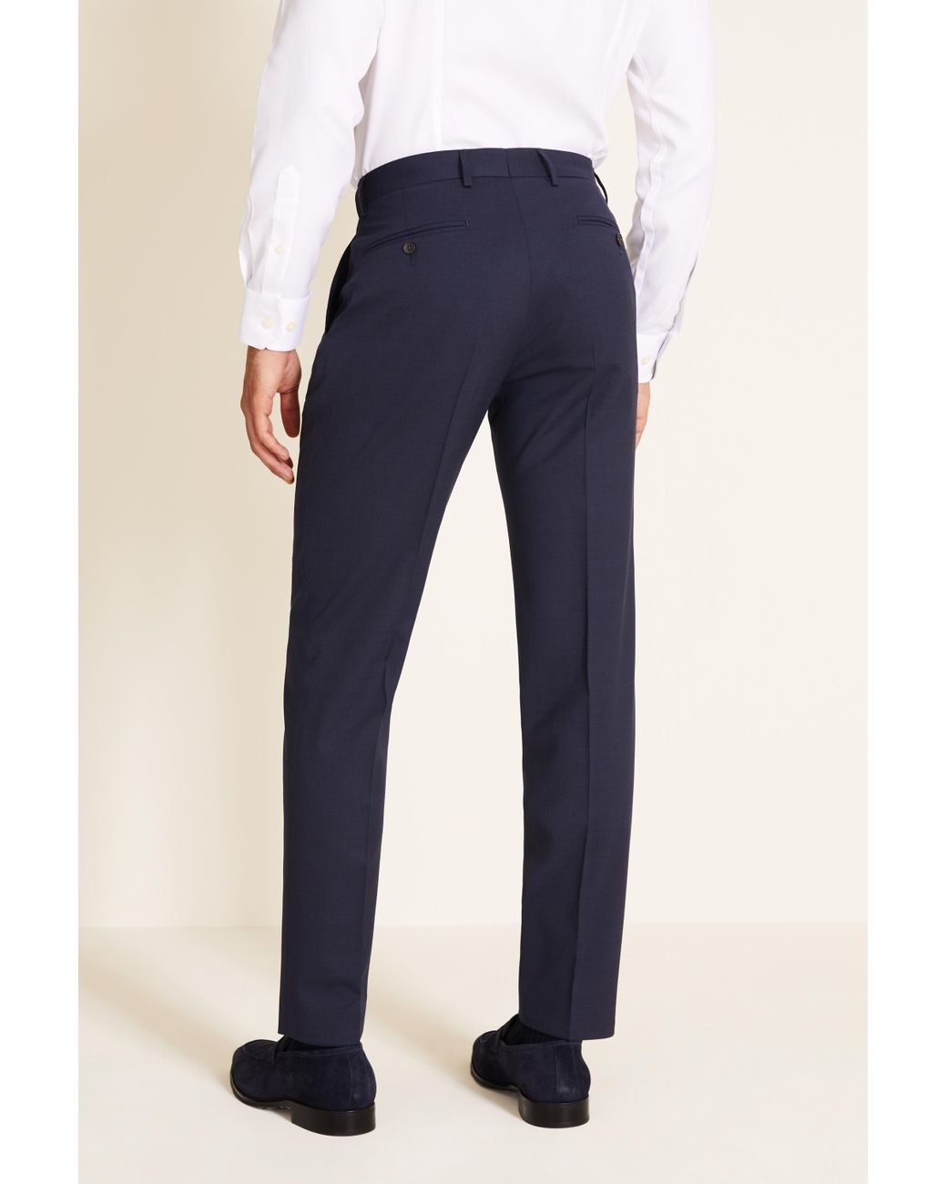 Ted Baker Wool Tailored Fit Navy Pindot 