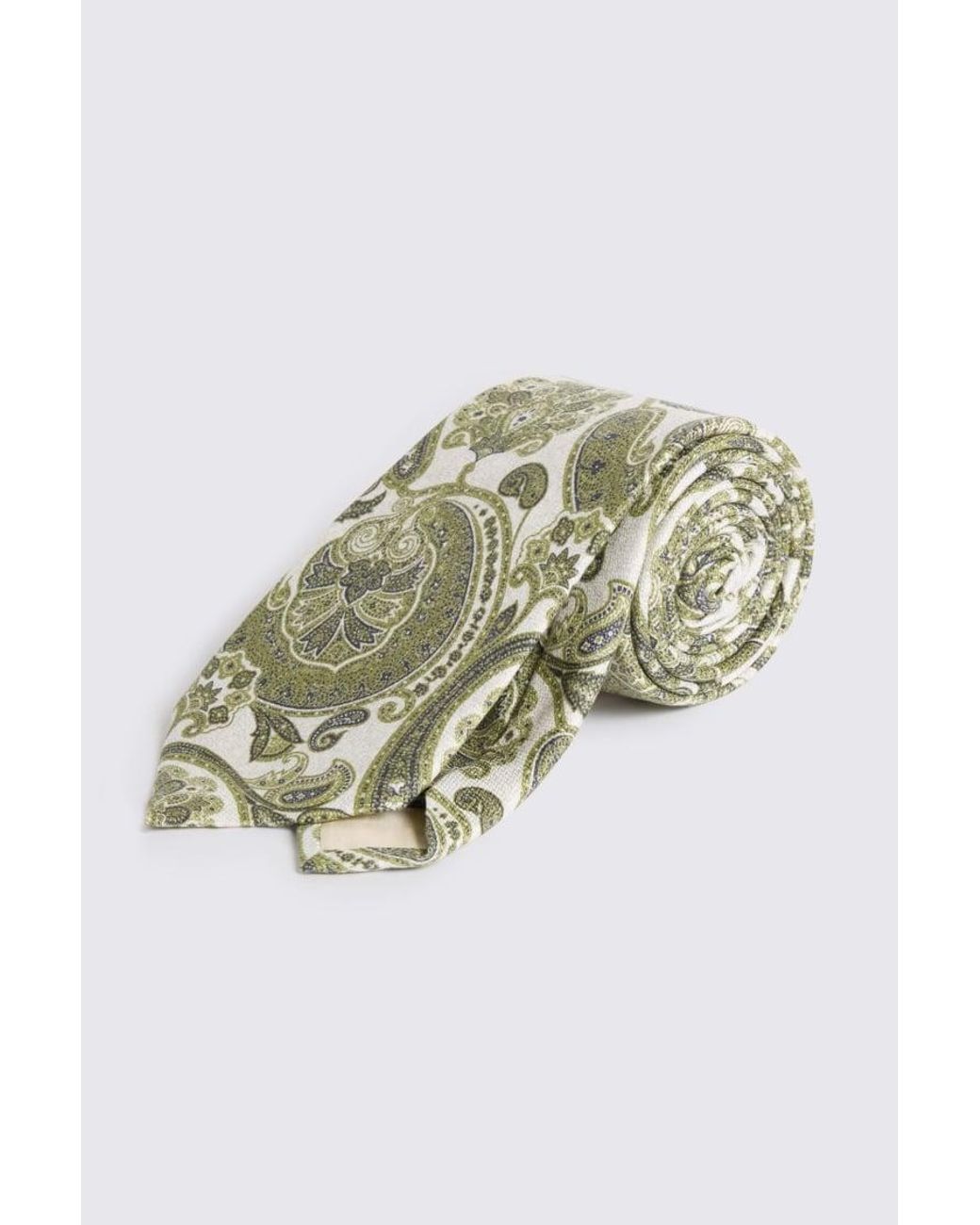Tessitura bottinelli Green Italian, Bright & Silk Paisley Tie for men