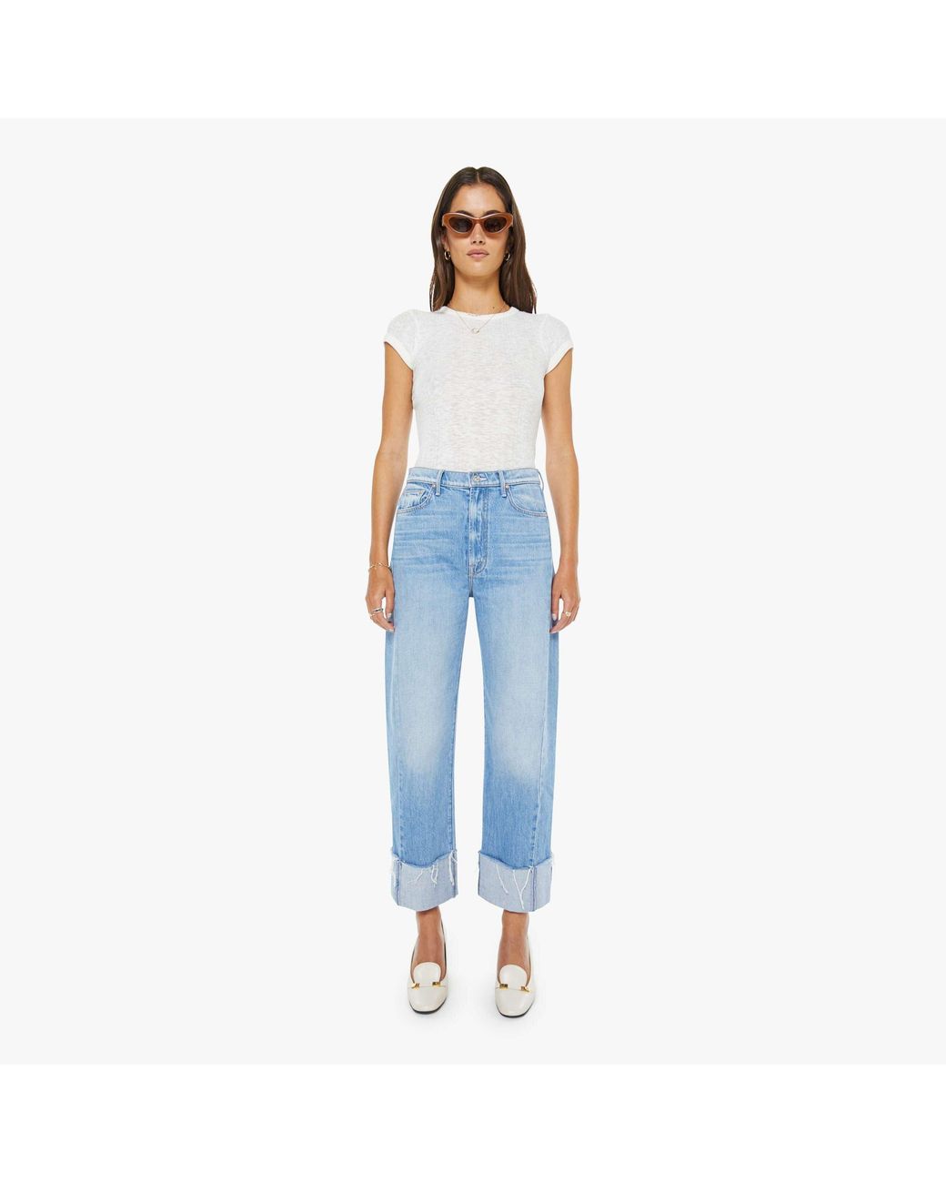 Mother Blue The Half-Pipe Ankle Cuff Fray Last Bite