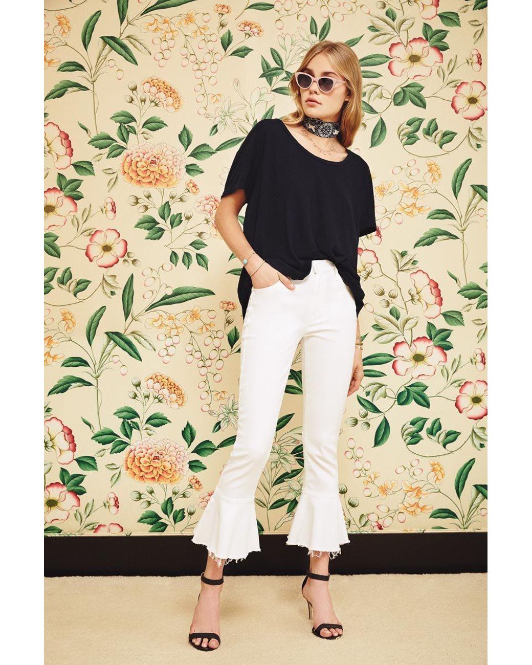 Mother Denim Cha Cha Fray in White | Lyst
