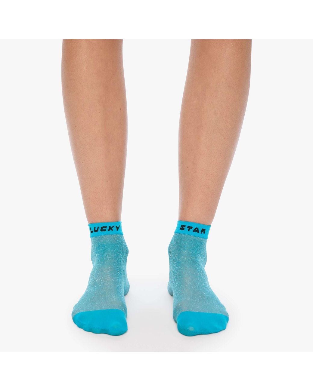 Mother Blue The Slipper Lucky Star Socks