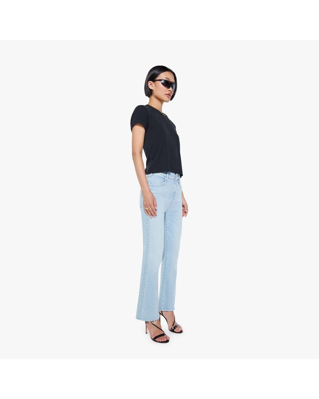 Mother Blue Petites The Lil Hustler Ankle Fray Ball's