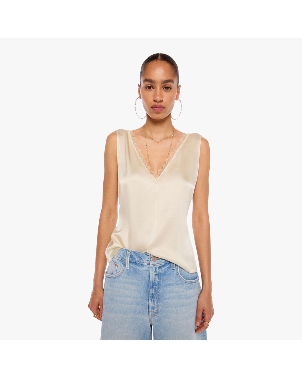 SABLYN White Alyssa Tank Top Gardenia