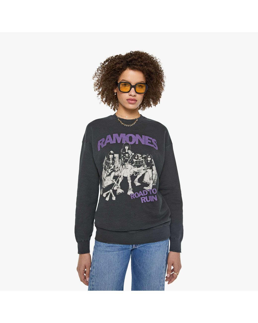 MadeWorn Blue Ramones Sweatshirt Coal T-Shirt