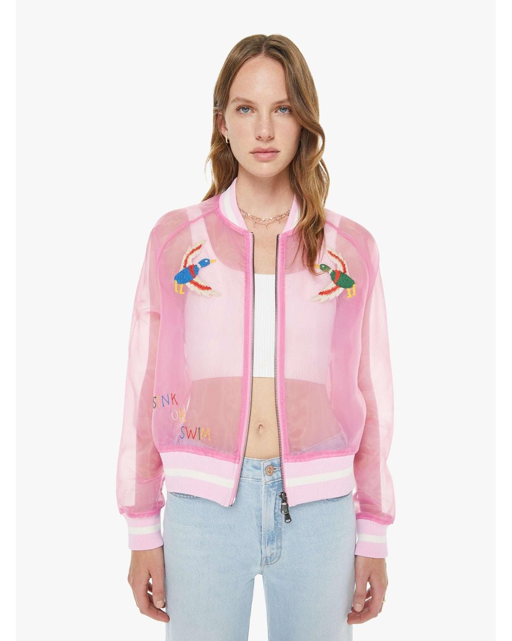 Mother The Mozzy Sight Unseen Jacket in Pink | Lyst