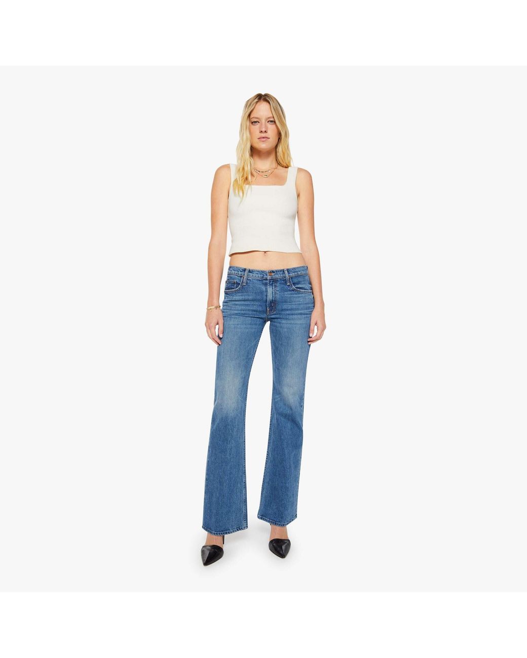 Mother Blue The Jinx Heel Thrill Seeker Jeans