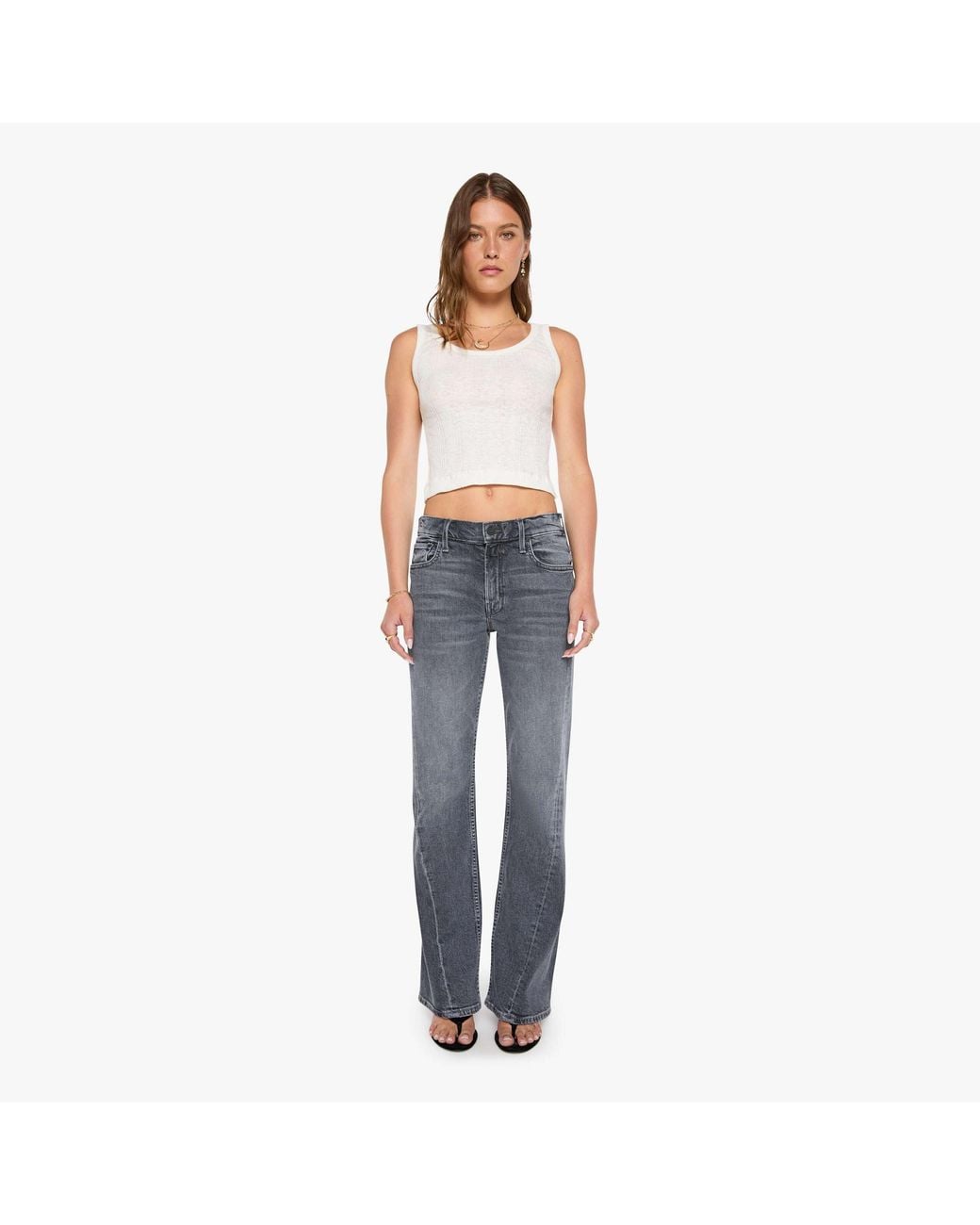 Mother Blue The Bookie Twist Sneak Rock Hard Jeans