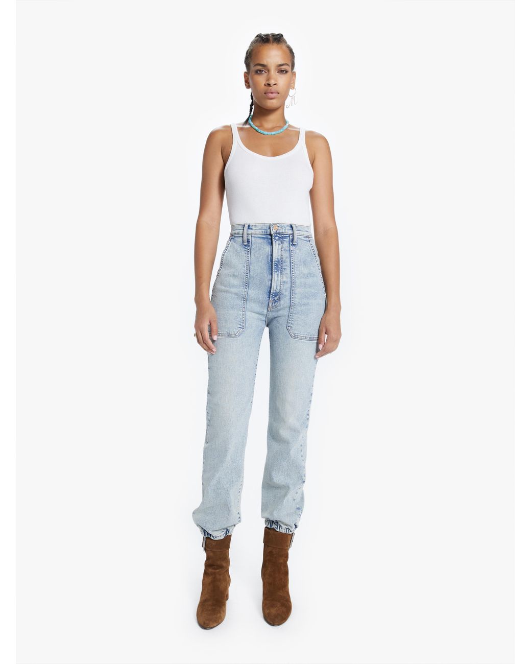 Mother Denim The Wrapper Patch Springy 