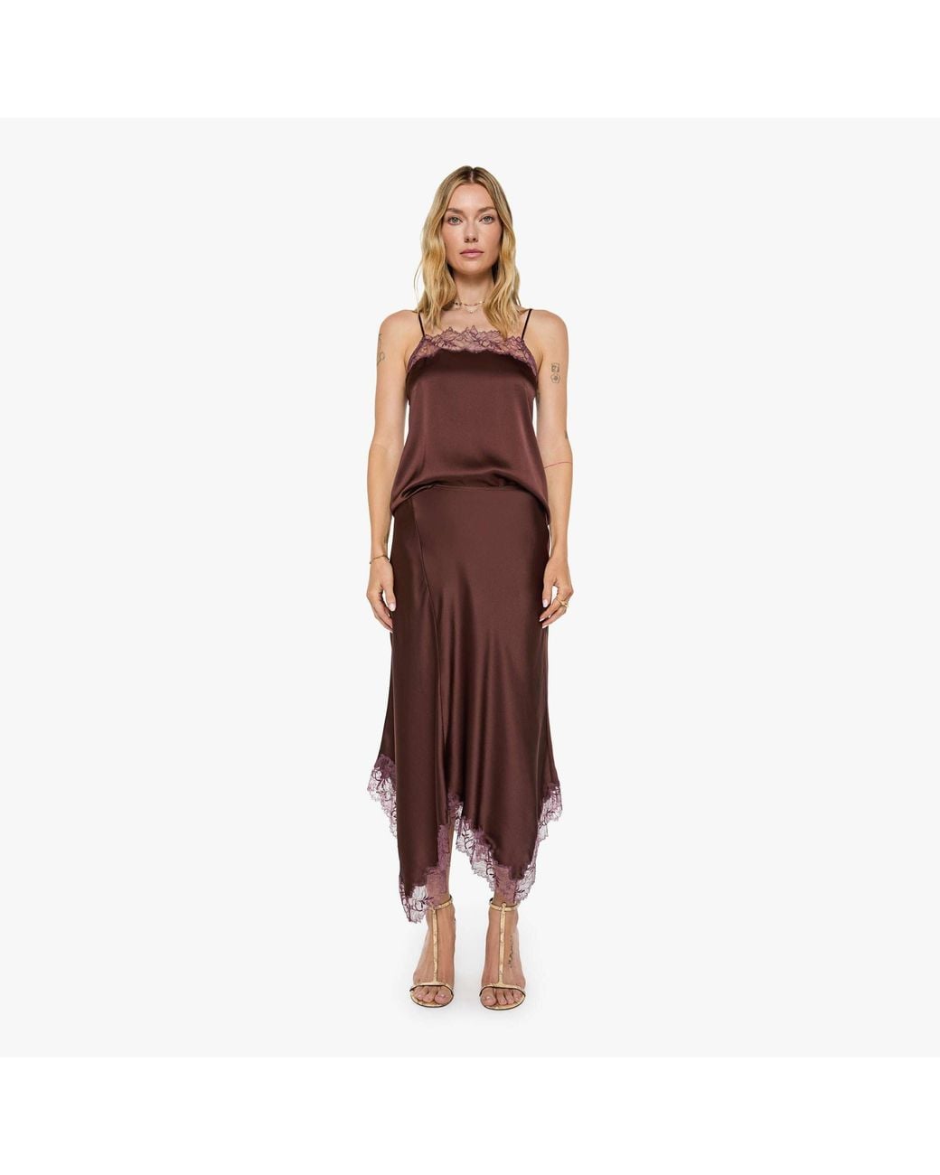 SABLYN Brown Keri B Skirt Cinnabar Multi