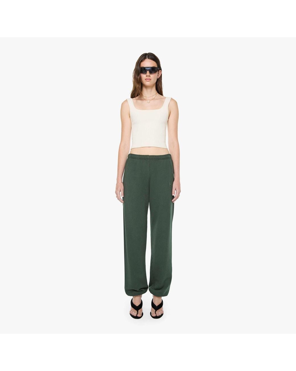 ÉTERNE Green Boyfriend Pocket Sweatpant Forest