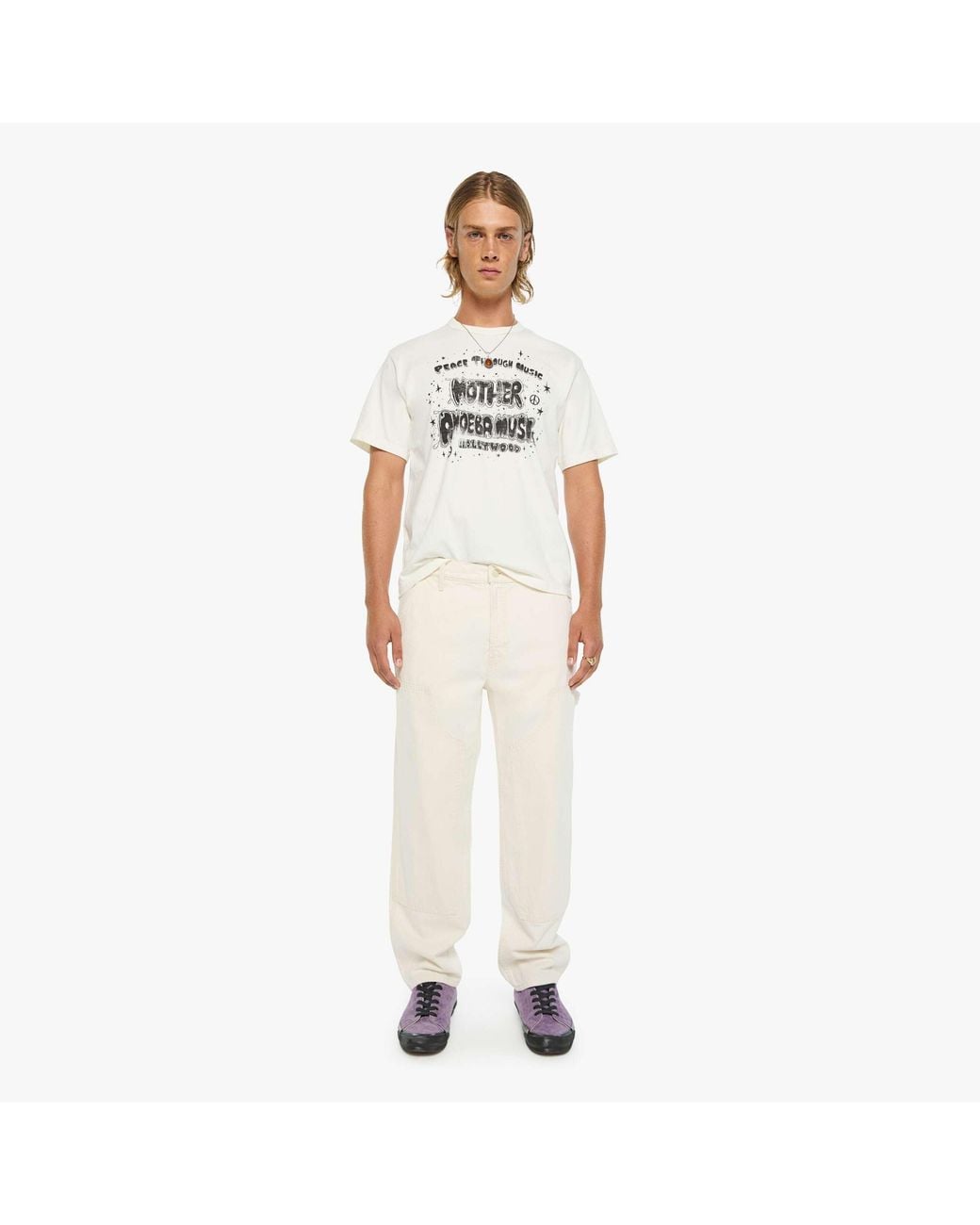 Mother White The Bees Knees Duke Utility Natural Selection Pants for men