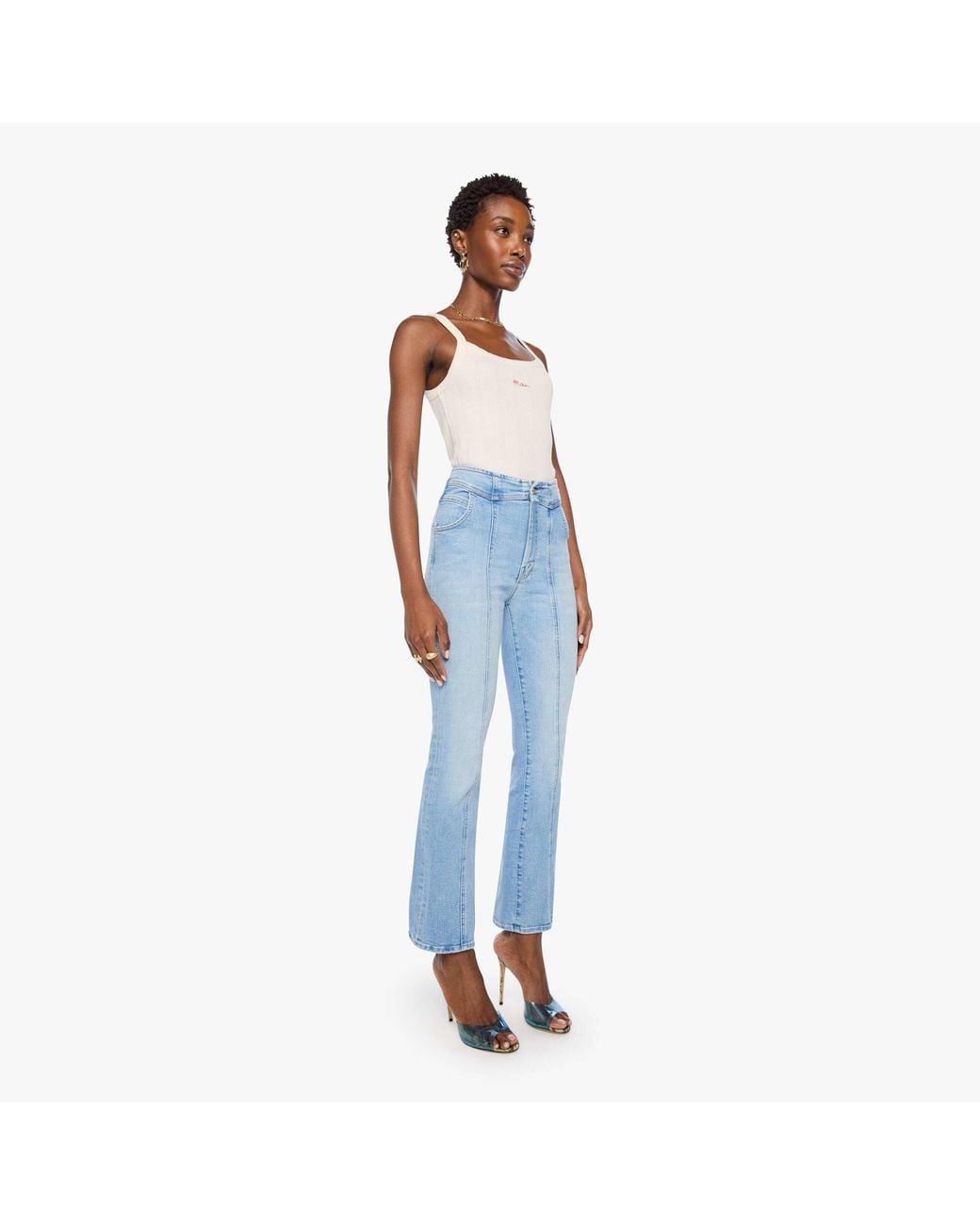 Mother Blue The Western Hustler Hover Derby Doll Jeans