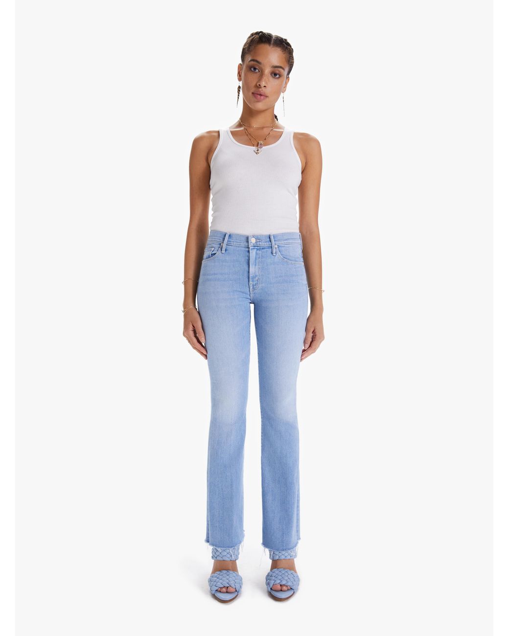 Mother Denim The Weekender Fray in 