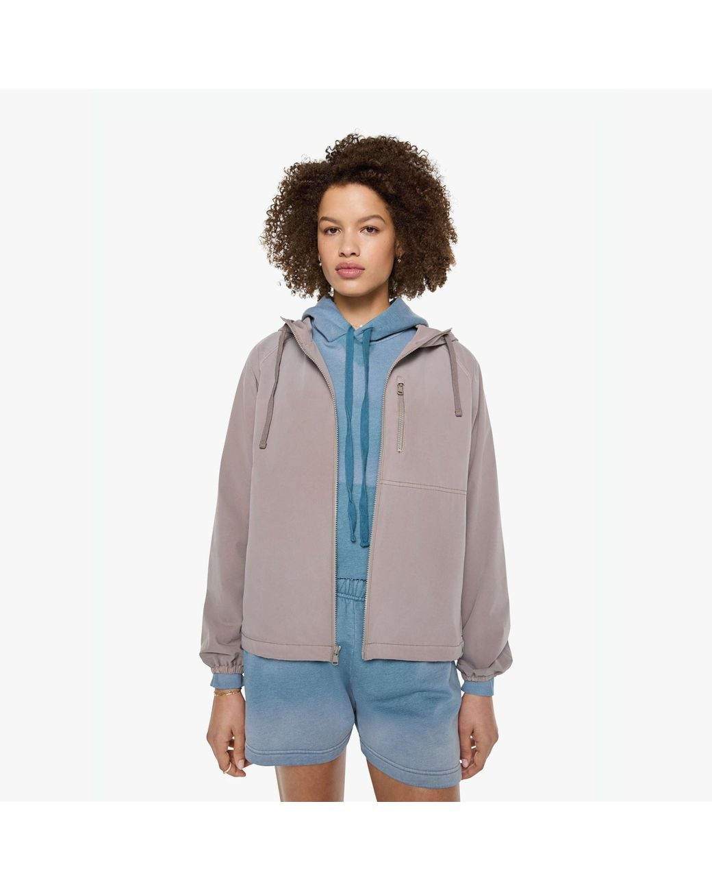 Ghost Forest Surf Club Blue Nomad Anorak Magic Mushroom Shirt