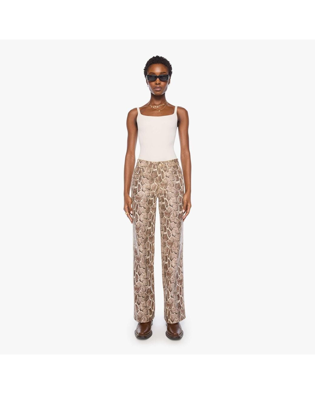 Mother White The Maven Sneak Royal Serpent Pants