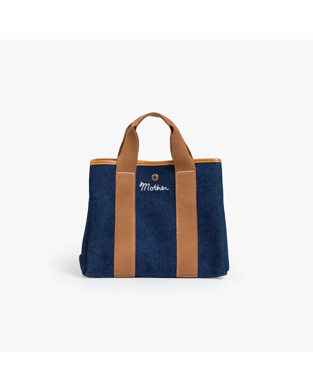 Mother Blue The Mini Everywhere Cognac Skirt