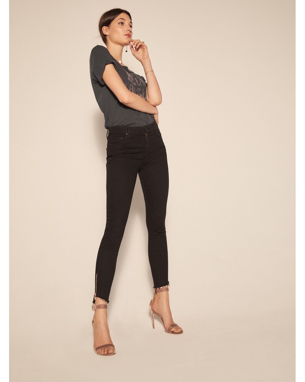 Stunner Double Zip Ankle Step Fray 