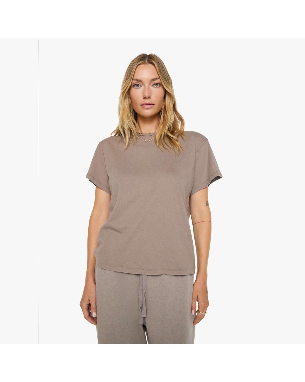 Ghost Forest Surf Club Brown Guardian Boyfriend T-Shirt Magic Mushroom