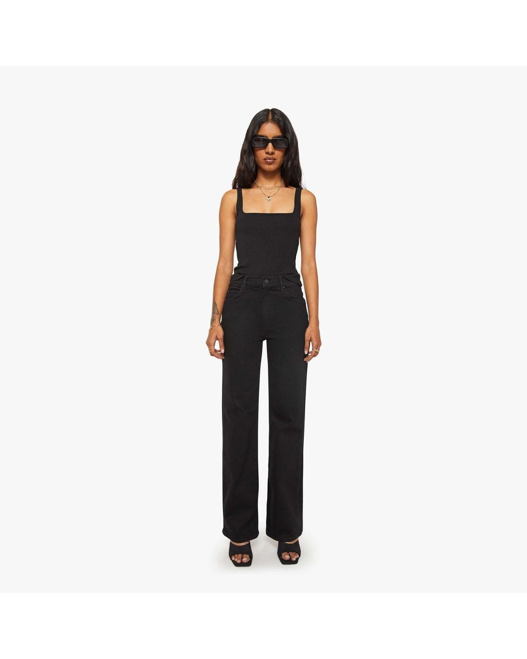 Mother Blue Petites The Lil Kick It Nighty Night Jeans